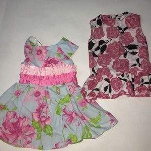 Cute floral doll dresses (Fits 18 inch dolls)